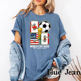 World Soccer 2026 Soccer Host Cities Usa Canada Mexico Soccer Fan Tee (5)