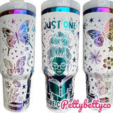 40oz Tumbler with Handle - Just One More Chapter - Perfect for Your Beverage - Drinkware, Bottle