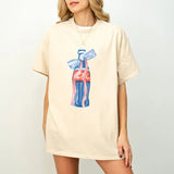 4th July Funny Cola Bow Graphic Shirt, Oversized Cola Fan Shirt, Cola Lover Tee Present,  Soda sweatshirt