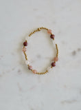 Gold Beaded Elegant Crystal Waterproof Non-Tarnish Bracelets