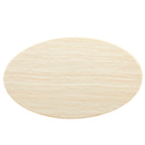 Lippa 60Ó Oval Artificial Travertine  Dining Table