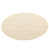 Lippa 60Ó Oval Artificial Travertine  Dining Table