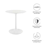 Lippa 28" Round Wood Top Dining Table