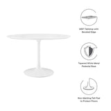 Lippa 48" Round Wood Top Dining Table