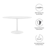 Lippa 54" Round Wood Top Dining Table