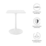 Lippa 24" Square Wood Top Dining Table