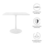 Lippa 36" Square Wood Top Dining Table