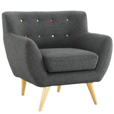 Remark Upholstered Fabric Armchair