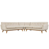 Engage L-Shaped Upholstered Fabric Sectional Sofa