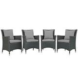 Sojourn 4 Piece Outdoor Patio Sunbrella¨ Dining Set