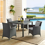 Sojourn 4 Piece Outdoor Patio Sunbrella¨ Dining Set