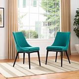 Viscount Dining Side Chair Fabric Set of 2