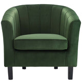 Prospect Channel Tufted Performance Velvet Armchair