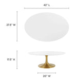 Lippa 42" Oval Coffee Table