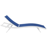 Glimpse Outdoor Patio Mesh Chaise Lounge Chair