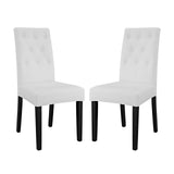Confer Dining Side Chair Vinyl Set of 2