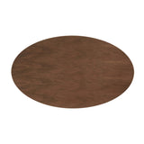 Lippa 60" Oval Walnut Wood Grain Dining Table