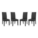 Parcel Dining Side Chair Vinyl Set of 4