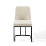 Amplify Sled Base Upholstered Fabric Dining Side Chair