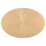Crossroads 63" Oval Wood Dining Table