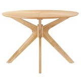 Crossroads 71" Oval Wood Dining Table