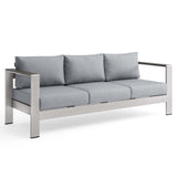 Shore Outdoor Patio Aluminum Sofa