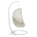 Hide Outdoor Patio Sunbrella� Swing Chair With Stand