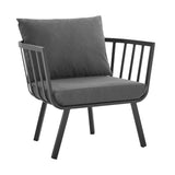 Riverside Outdoor Patio Aluminum Armchair Set of 2