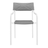 Raleigh Outdoor Patio Aluminum Armchair Set of 2