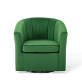 Prospect Performance Velvet Swivel Armchair