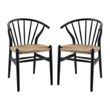 Flourish Spindle Wood Dining Side Chair Set of 2