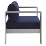 Shore Sunbrella� Fabric Aluminum Outdoor Patio Armchair