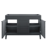 Render 48" Double Sink Compatible (Not Included) Bathroom Vanity Cabinet