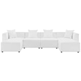 Saybrook Outdoor Patio Upholstered 6-Piece Sectional Sofa