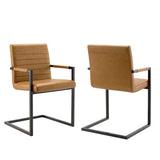Savoy Vegan Leather Dining Chairs - Set of 2