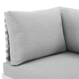 Harmony Sunbrella� Basket Weave Outdoor Patio Aluminum Corner Chair