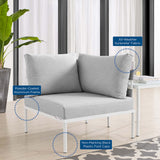 Harmony Sunbrella� Outdoor Patio Aluminum Corner Chair