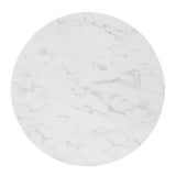 Verne 35" Artificial Marble Dining Table