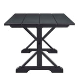 Windchime 71" Wood Dining Table