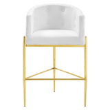 Savour Tufted Performance Velvet Bar Stool Set of 2