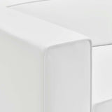 Mingle Vegan Leather Right-Arm Chair