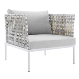 Harmony 3-Piece Sunbrella� Basket Weave Outdoor Patio Aluminum Seating Set
