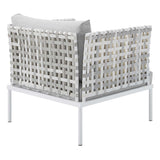 Harmony 3-Piece Sunbrella� Basket Weave Outdoor Patio Aluminum Seating Set