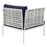 Harmony 3-Piece Sunbrella� Basket Weave Outdoor Patio Aluminum Seating Set