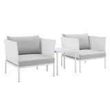 Harmony 3-Piece Sunbrella� Outdoor Patio Aluminum Seating Set