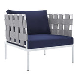 Harmony 3-Piece Sunbrella� Outdoor Patio Aluminum Seating Set