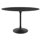 Lippa 48" Round Artificial Marble Dining Table
