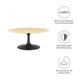 Lippa 36" Round Wood Grain Coffee Table