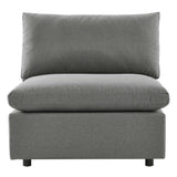 Commix Overstuffed Outdoor Patio Armless Chair