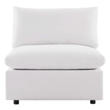 Commix Overstuffed Outdoor Patio Armless Chair